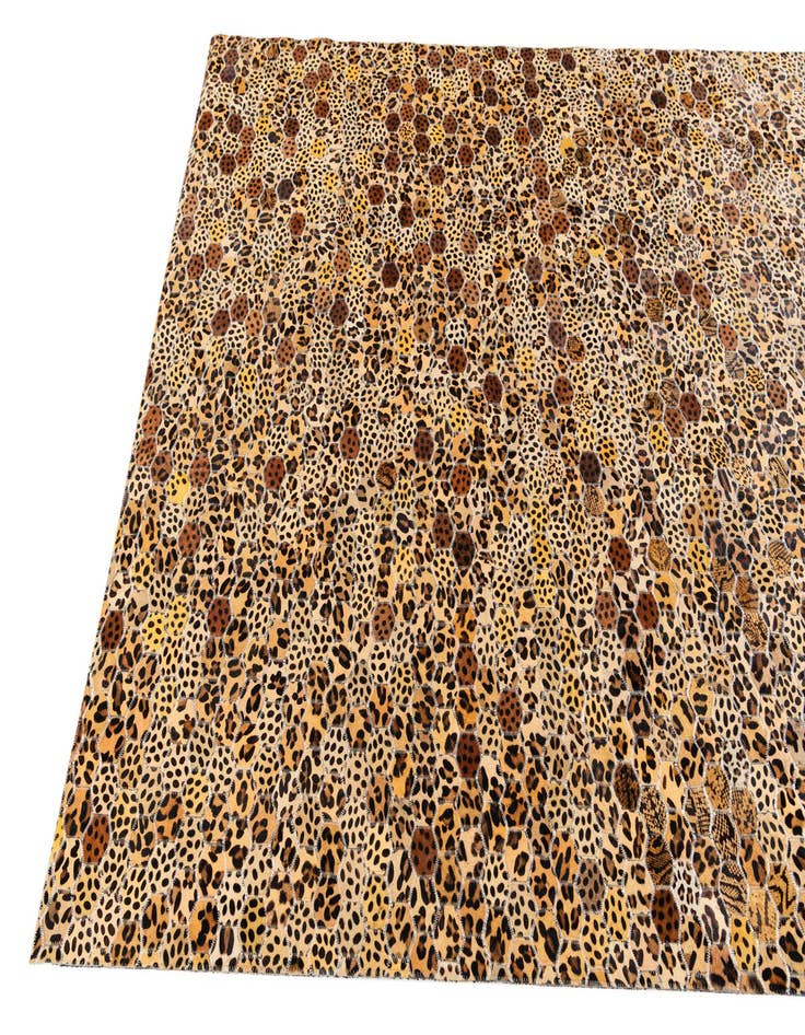 Detail image of 5' x 7' 11 Cowhide Stocks Rug
