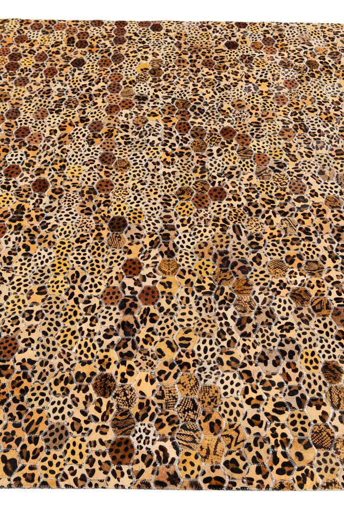 5' x 7' 11 Cowhide Stocks Rug