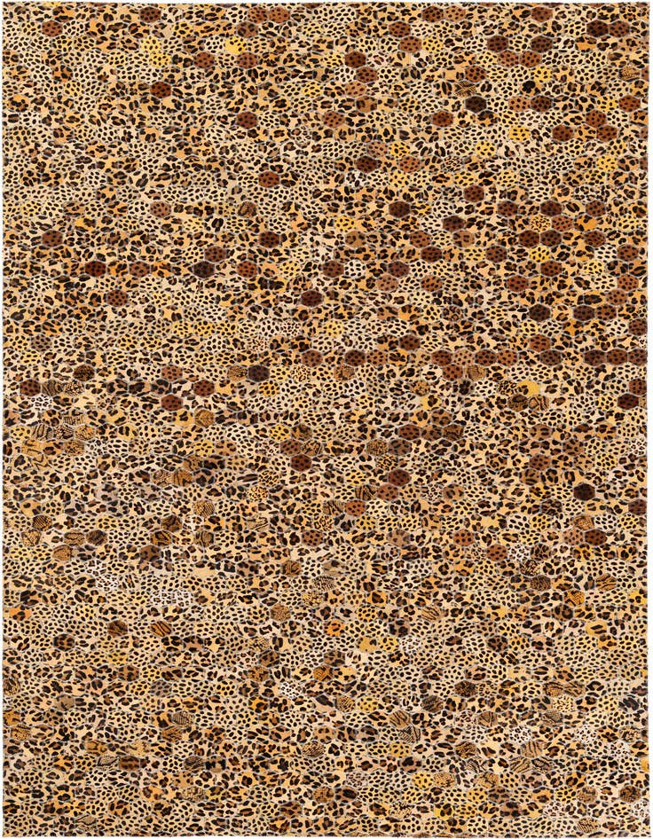 Detail image of 5' x 7' 11 Cowhide Stocks Rug