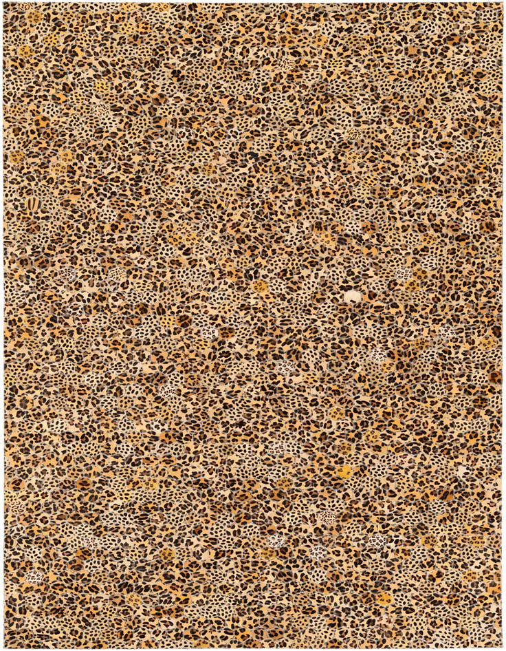 Detail image of 5' x 7' 11 Cowhide Stocks Rug