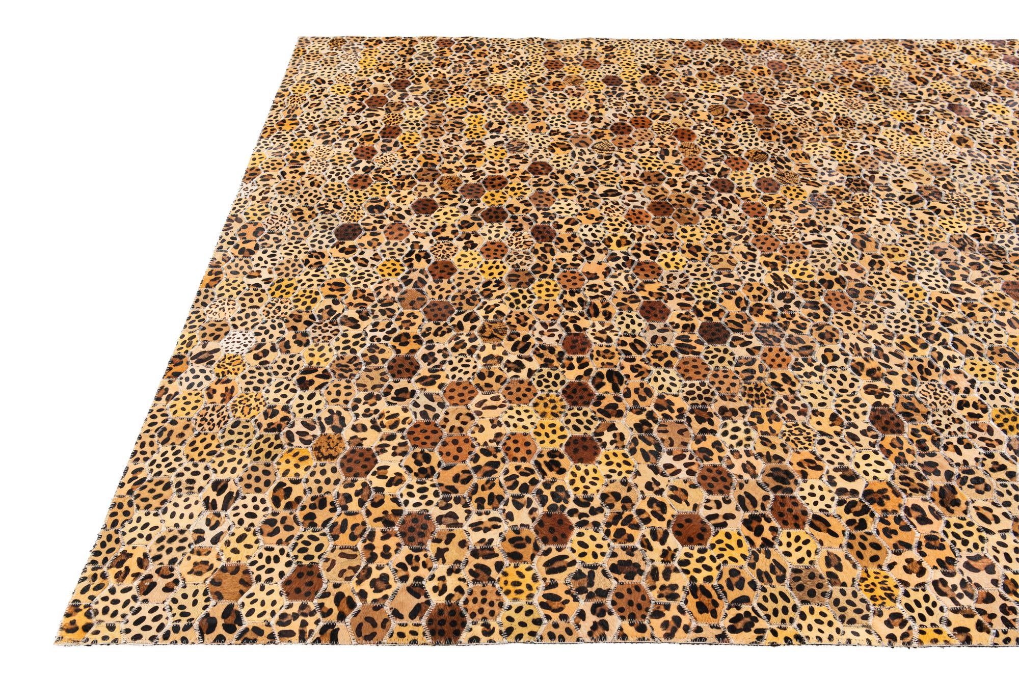 5' 1 x 8' Cowhide Stocks Rug