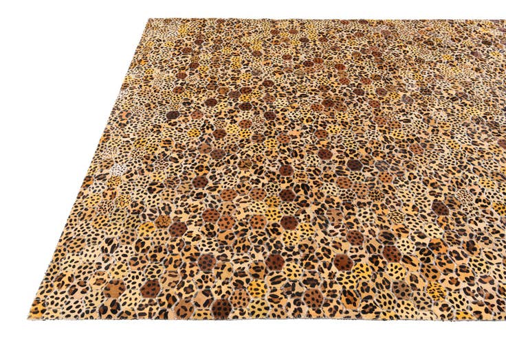 Detail image of 5' 1 x 8' Cowhide Stocks Rug