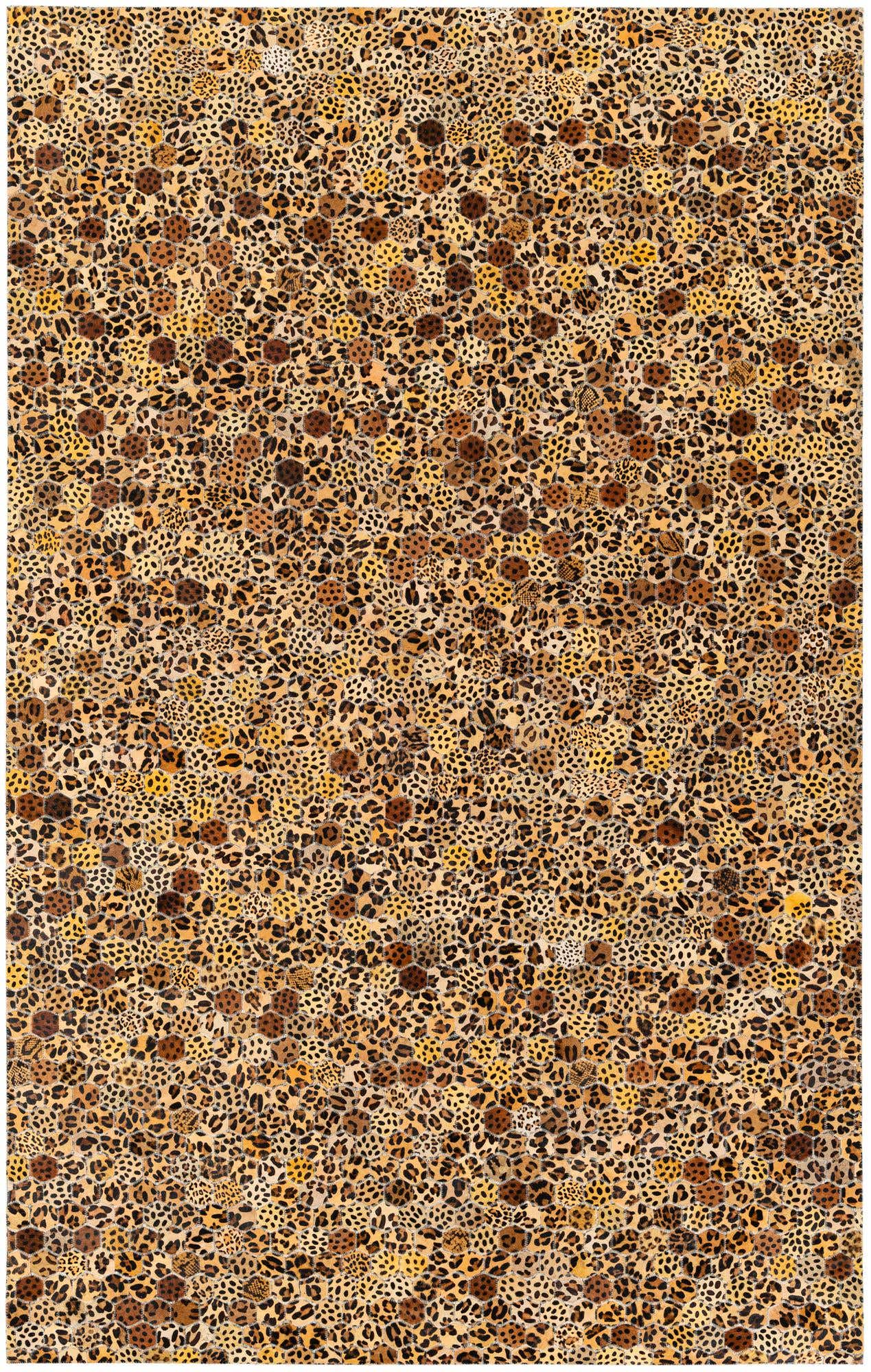 5' 1 x 8' Cowhide Stocks Rug