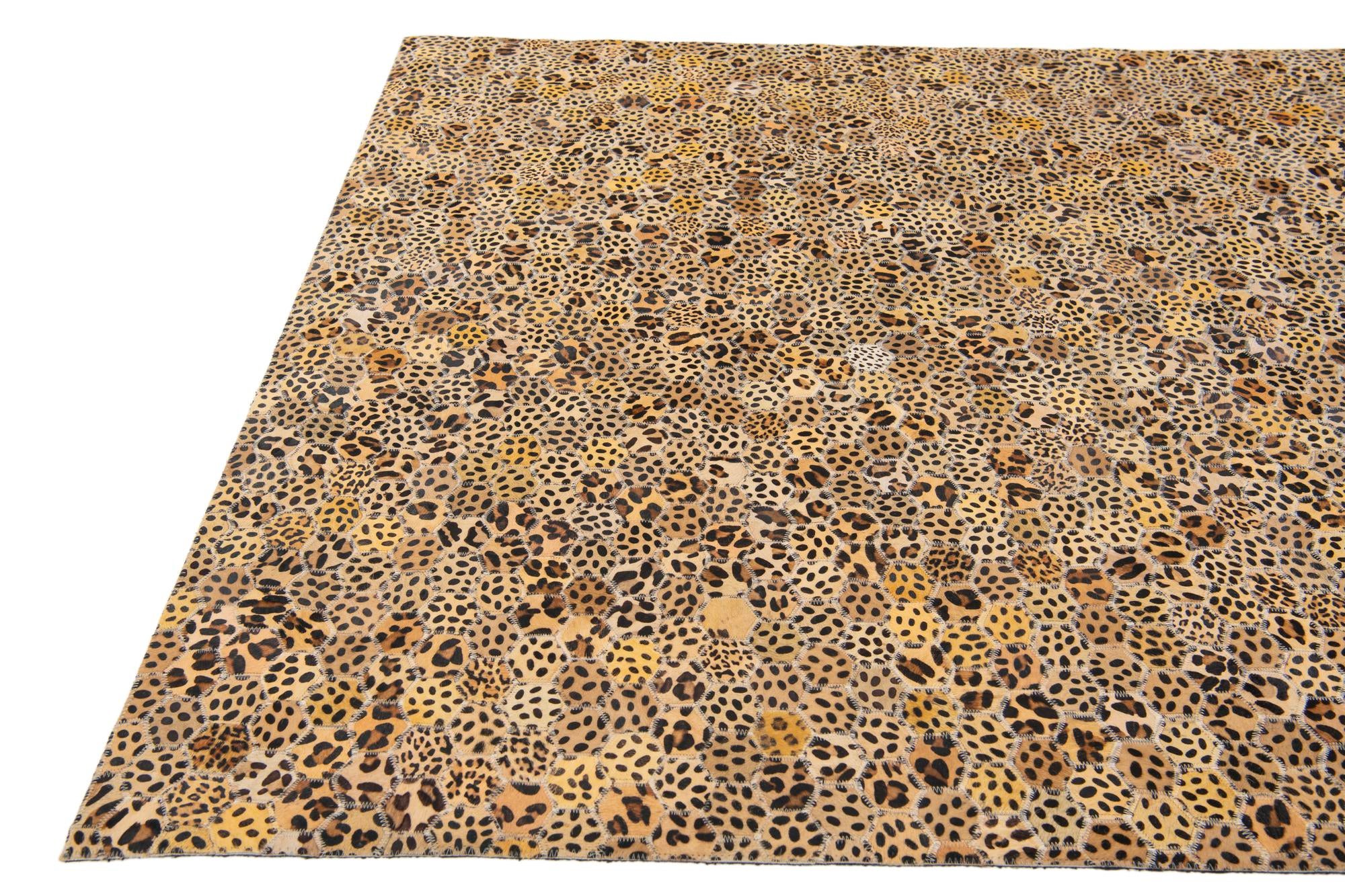 5' x 7' 10 Cowhide Stocks Rug