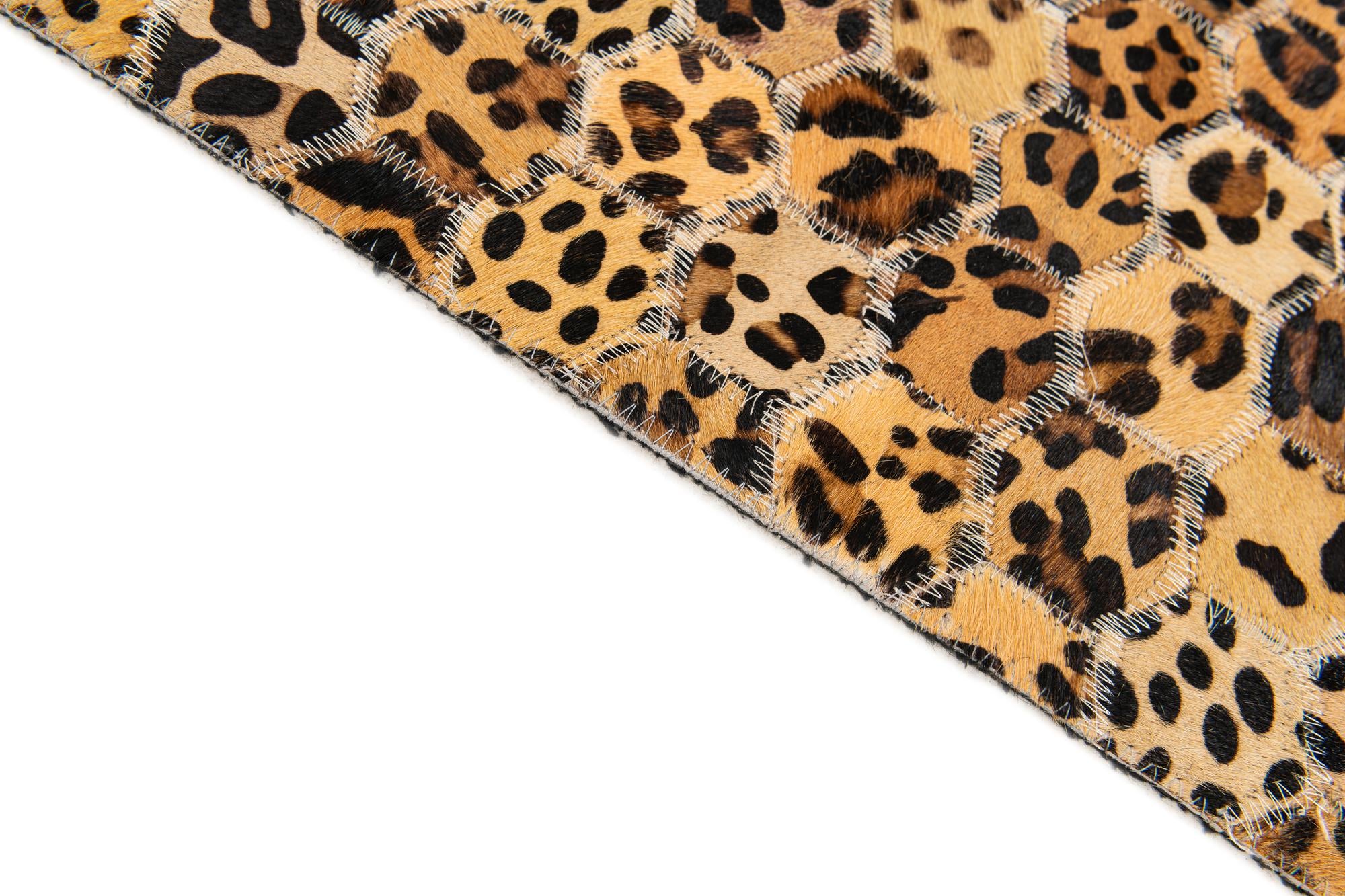 4' 11 x 8' Cowhide Stocks Rug