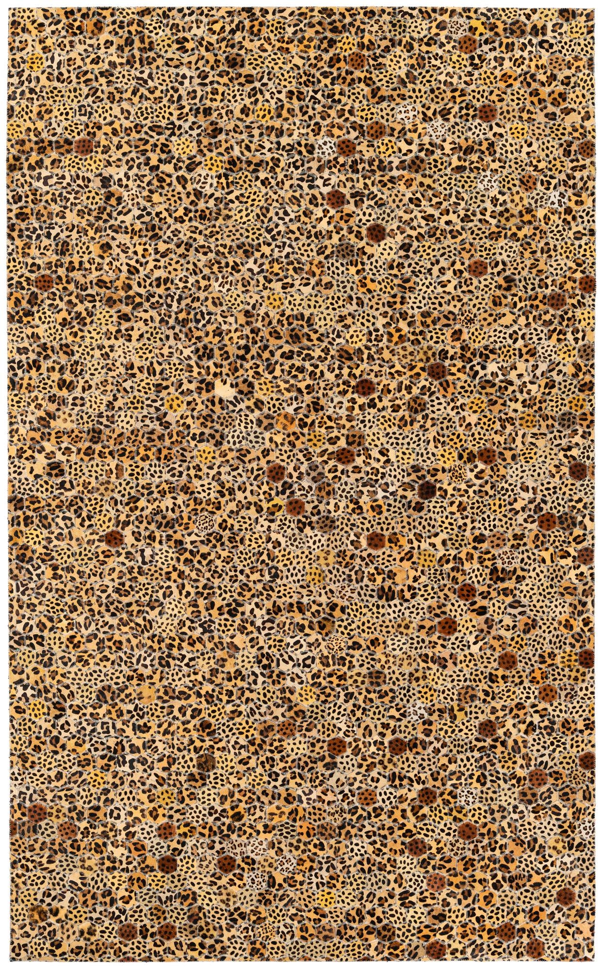 4' 11 x 8' Cowhide Stocks Rug