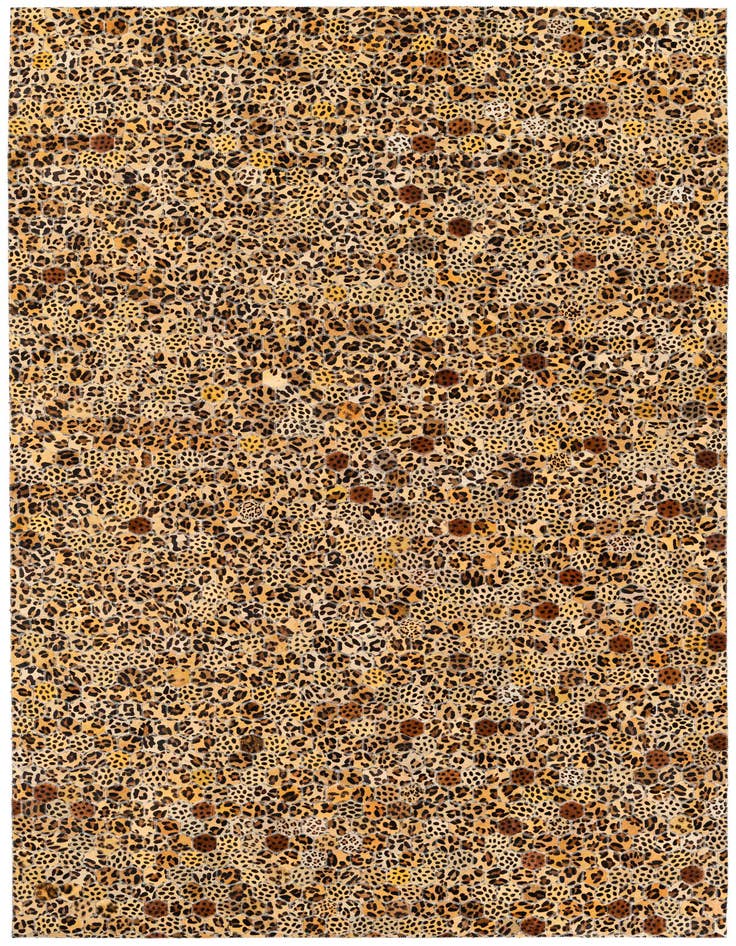 Detail image of 4' 11 x 8' Cowhide Stocks Rug