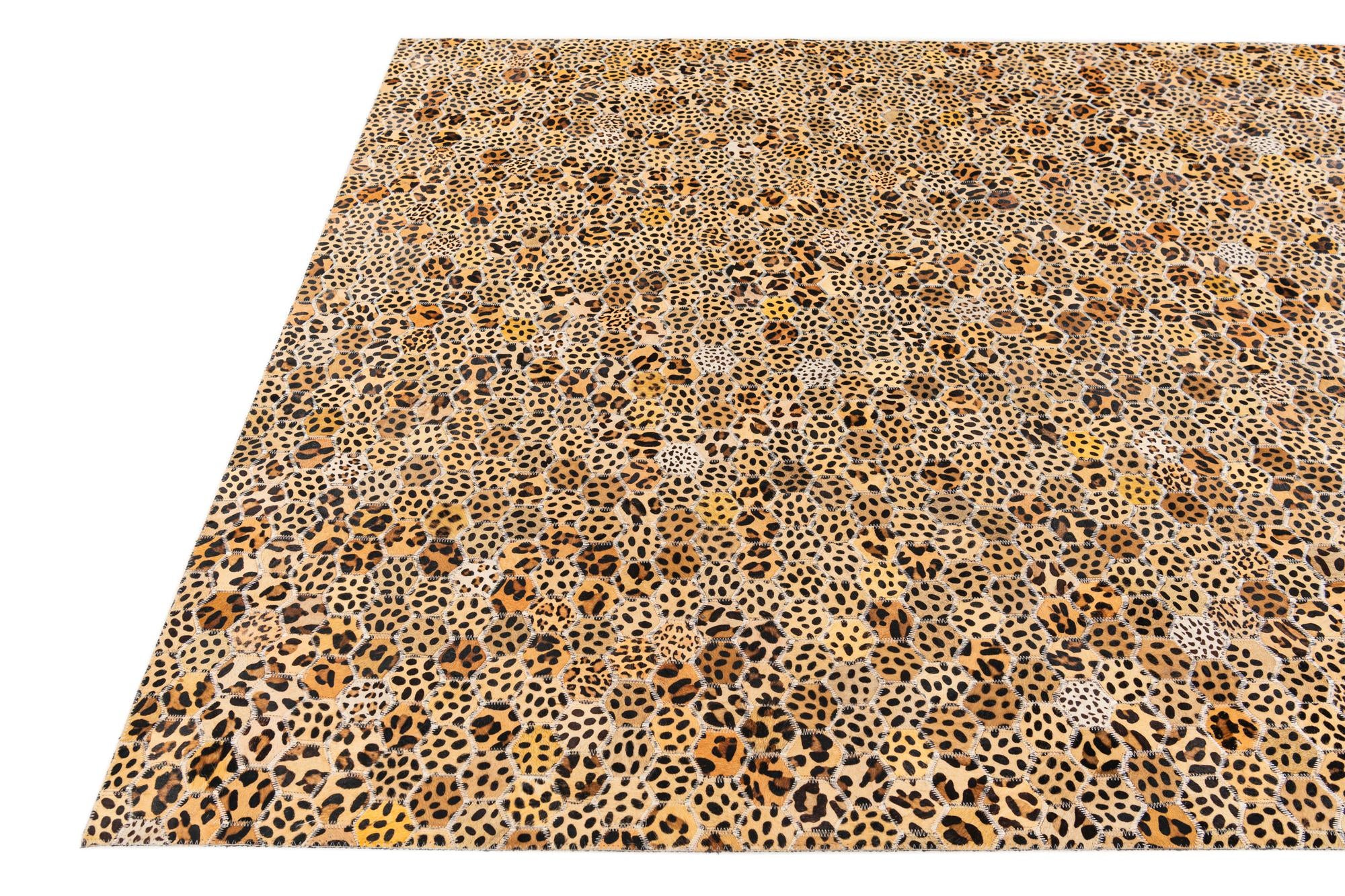 5' x 8' Cowhide Stocks Rug