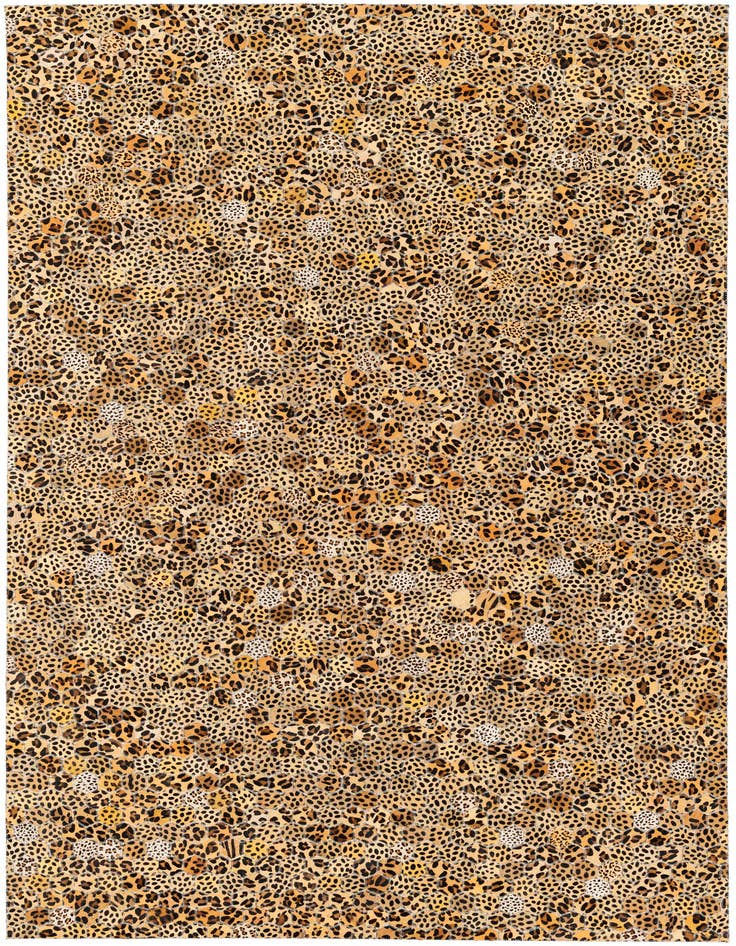 Detail image of 5' x 8' Cowhide Stocks Rug