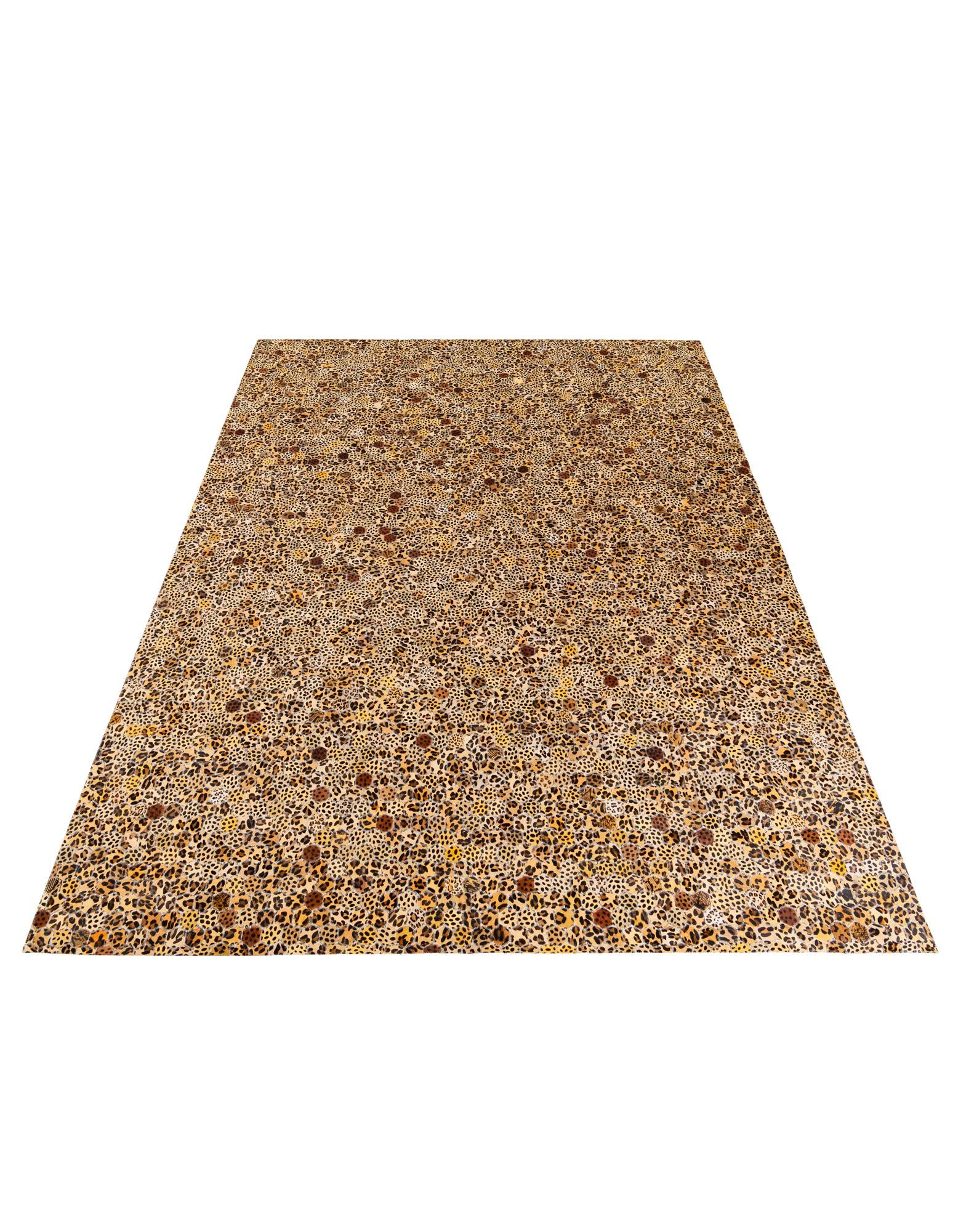 7' 11 x 9' 11 Cowhide Stocks Rug