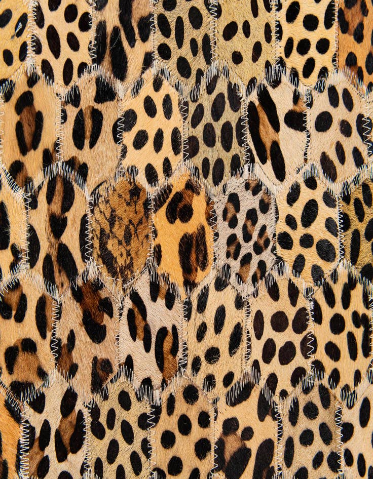 Detail image of 7' 11 x 9' 11 Cowhide Stocks Rug