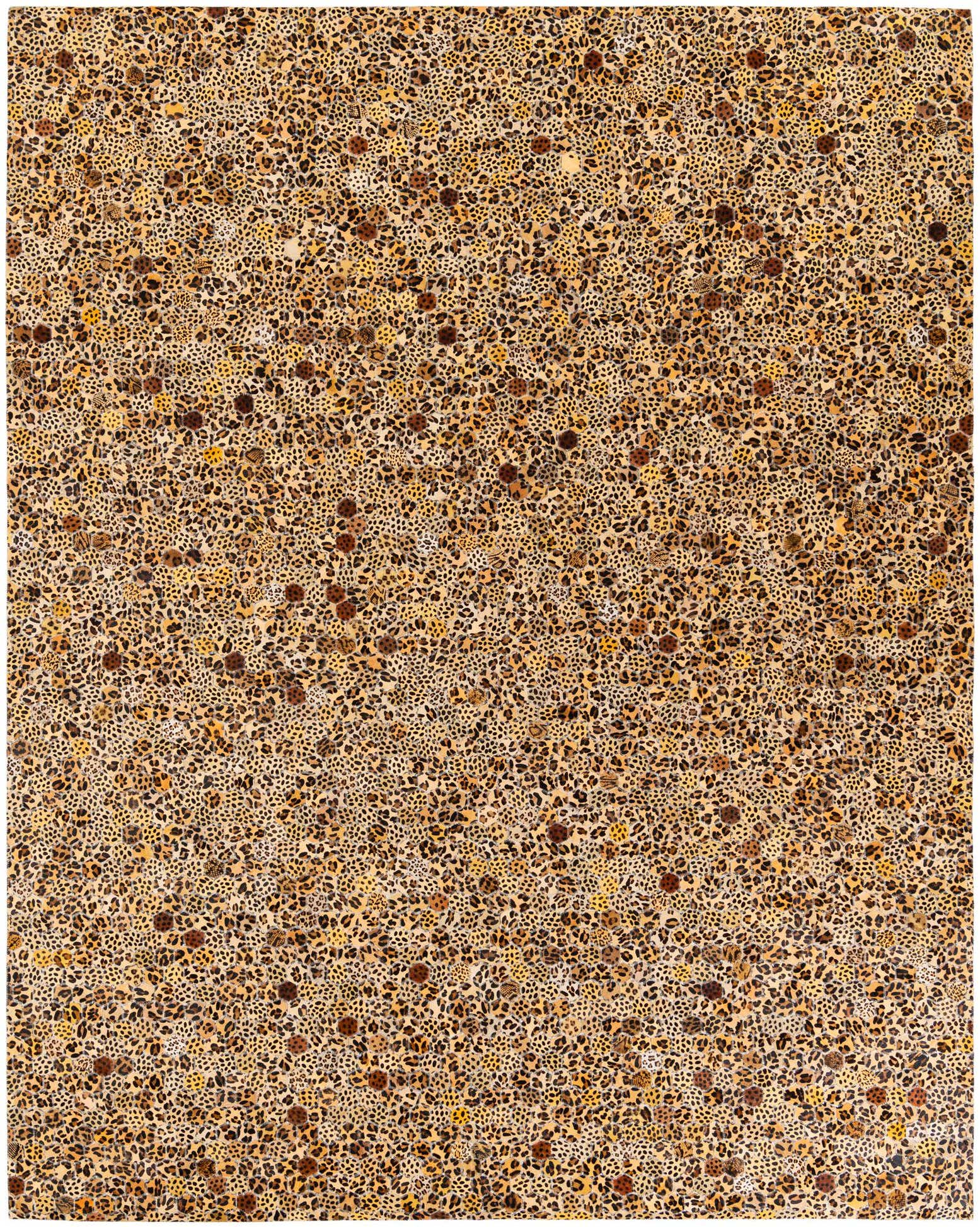 7' 11 x 9' 11 Cowhide Stocks Rug