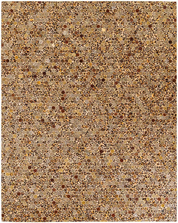 7' 11 x 9' 11 Cowhide Stocks Rug