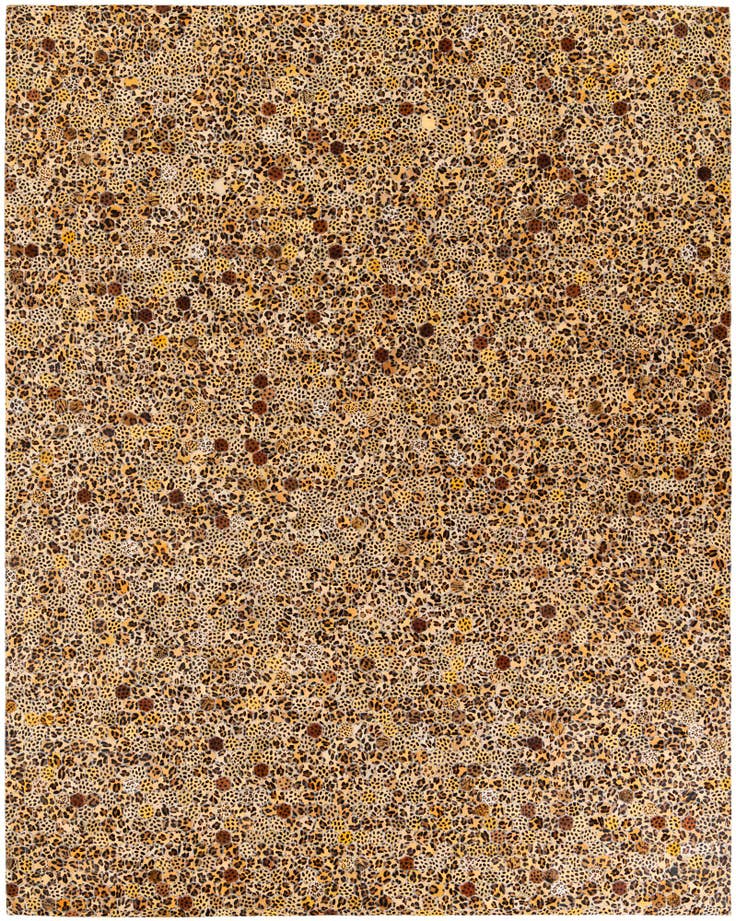 Detail image of 7' 11 x 9' 11 Cowhide Stocks Rug