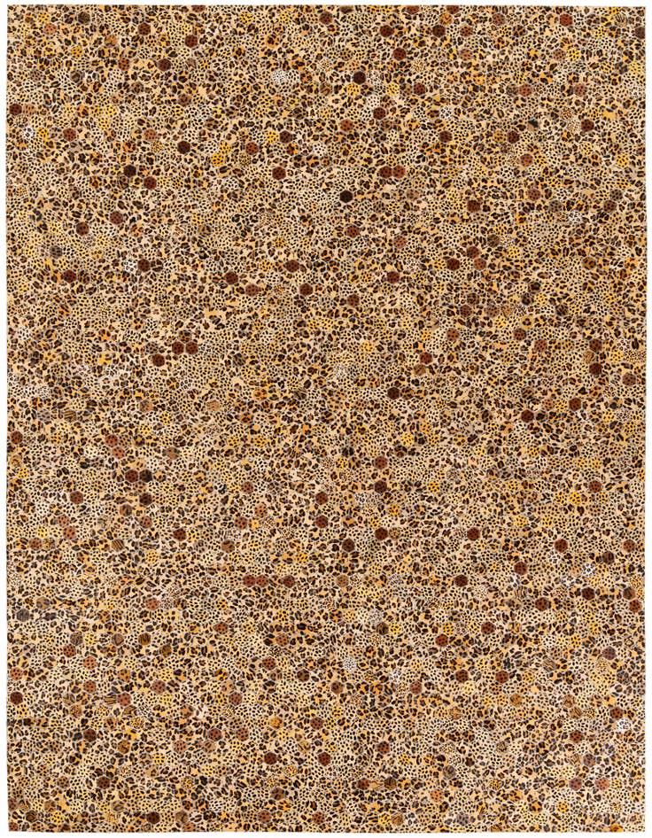 Detail image of 7' 11 x 10' 1 Cowhide Stocks Rug