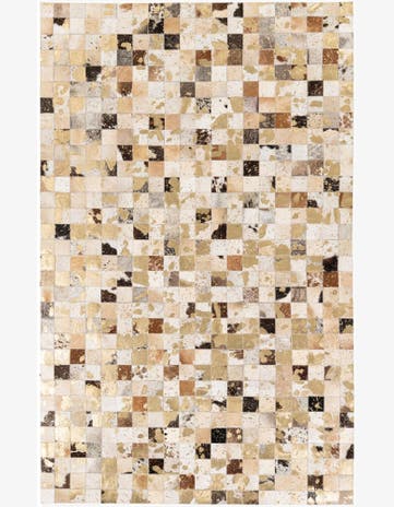 5' x 8' Cowhide Stocks Rug