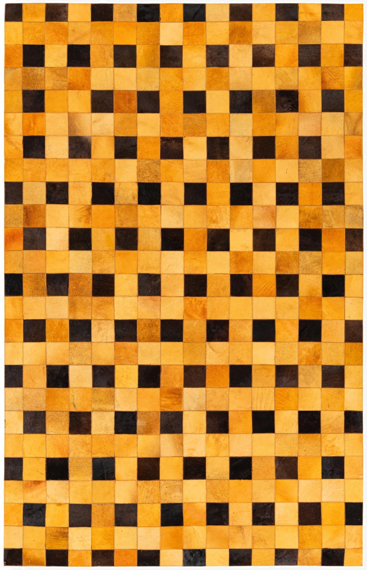 5' 1 x 8' Cowhide Stocks Rug