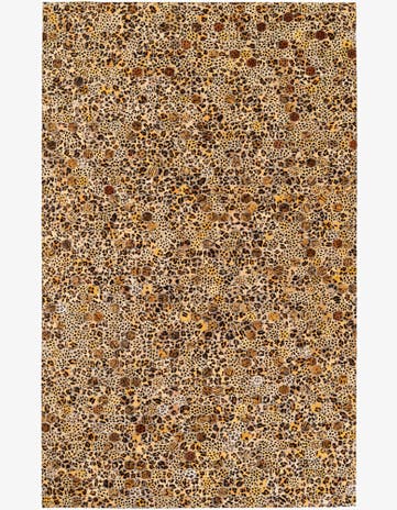 4' 11 x 7' 11 Cowhide Stocks Rug