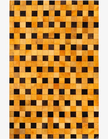 5' 2 x 8' Cowhide Stocks Rug