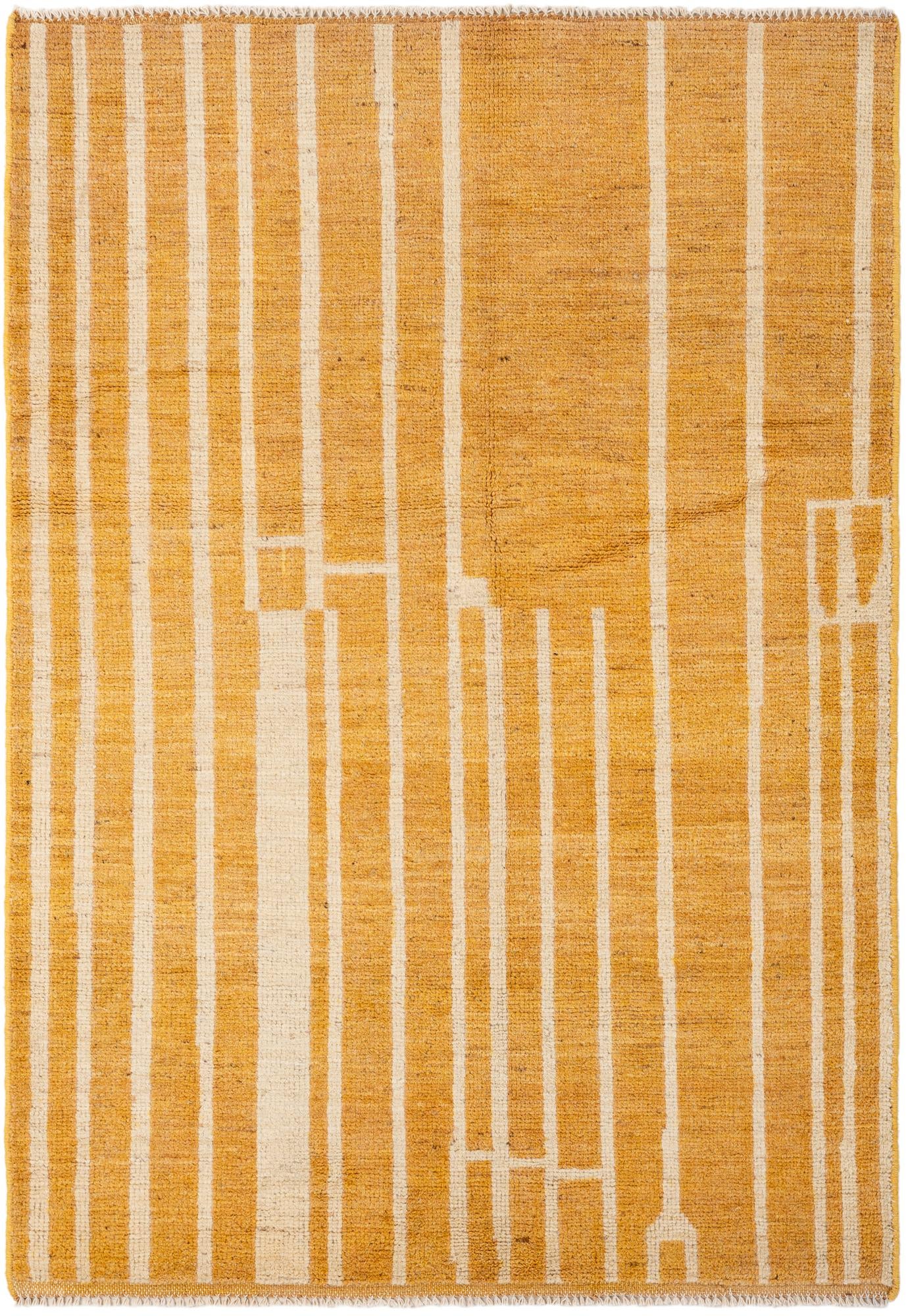4' 3 x 6' Hand Knotted Darya Wool Rug