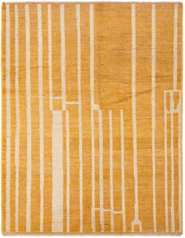 Detail image of 4' 3 x 6' Hand Knotted Darya Wool Rug