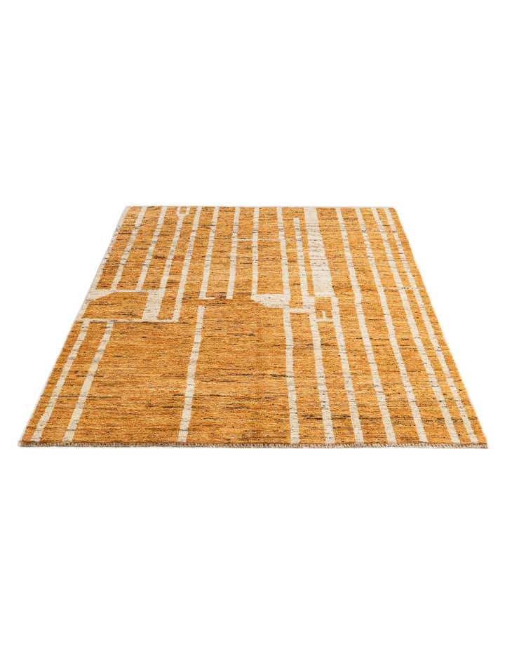 4' 11 x 7' 9 Hand Knotted Darya Wool Rug