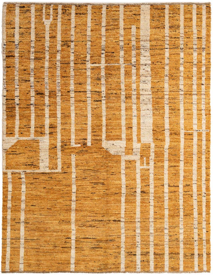 Detail image of 4' 11 x 7' 9 Hand Knotted Darya Wool Rug
