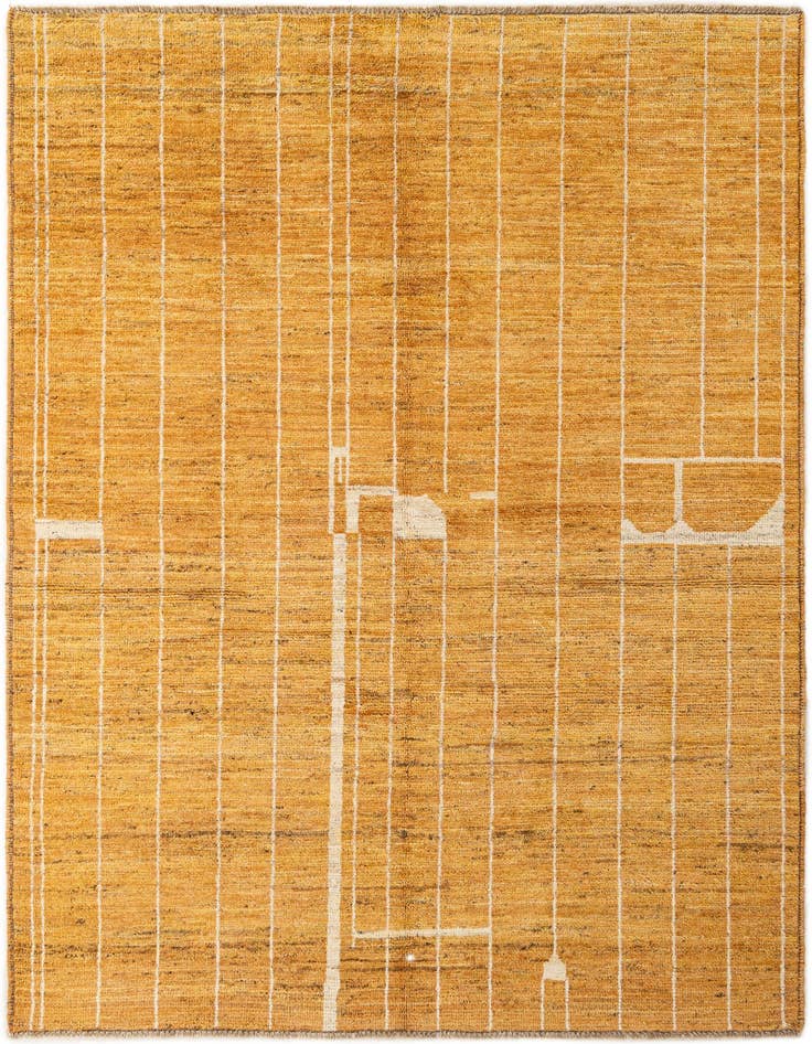 Detail image of 5' 9 x 7' 9 Hand Knotted Darya Wool Rug