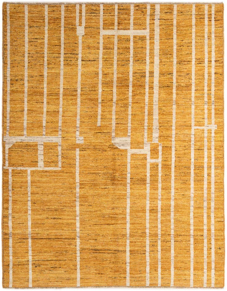 Detail image of 5' 11 x 7' 9 Hand Knotted Darya Wool Rug