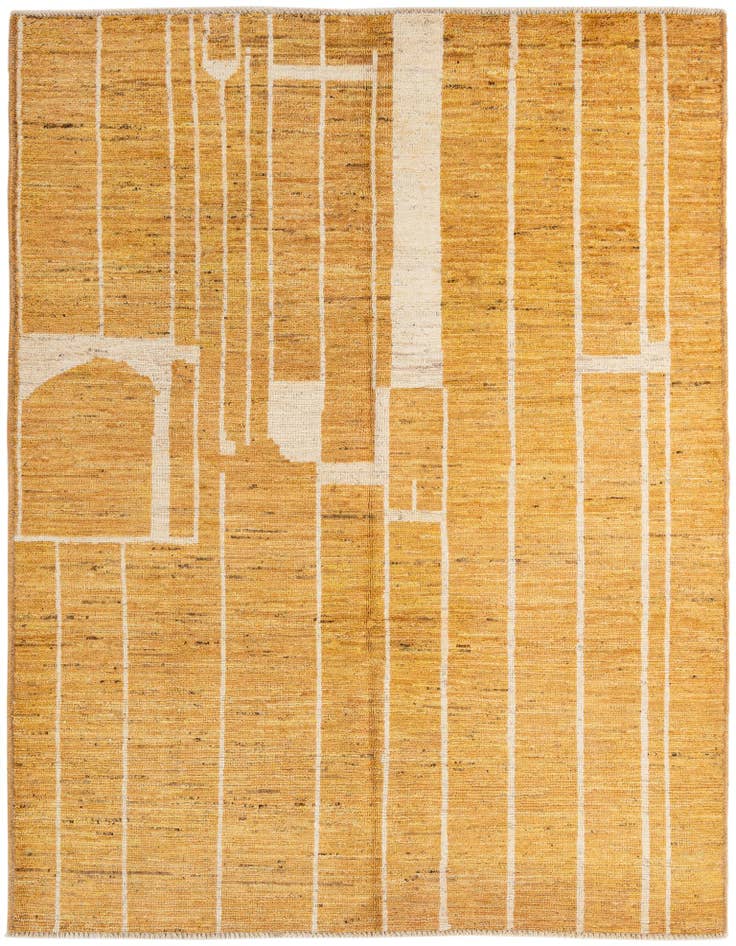 Detail image of 5' 11 x 7' 10 Hand Knotted Darya Wool Rug