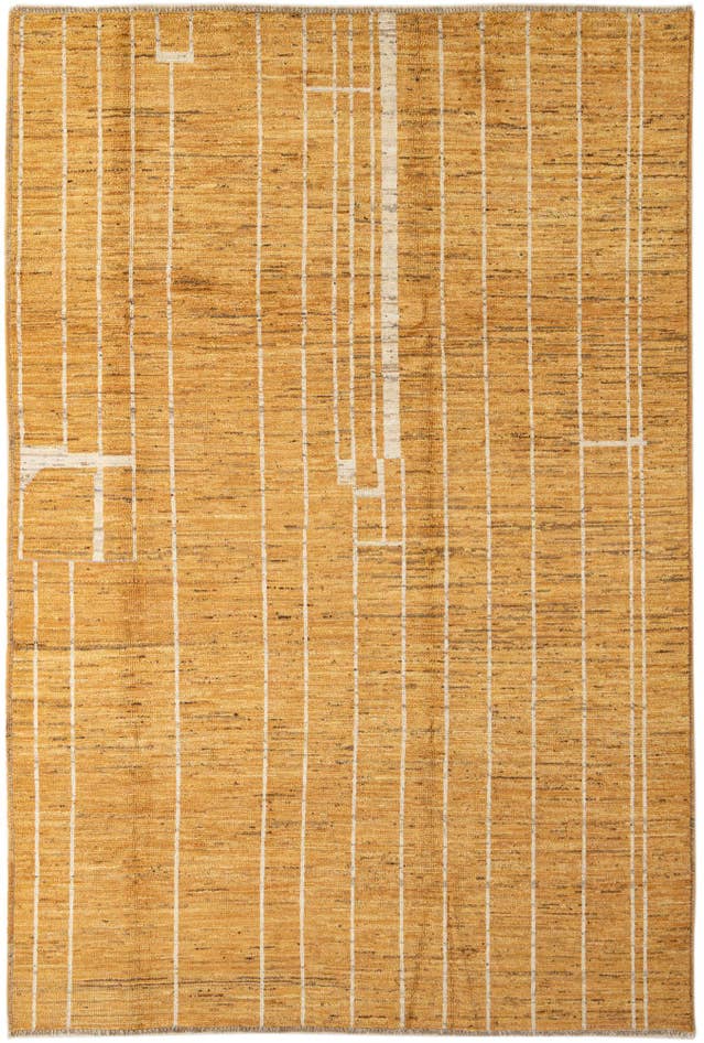 Detail image of 6' 6 x 9' 7 Hand Knotted Darya Wool Rug