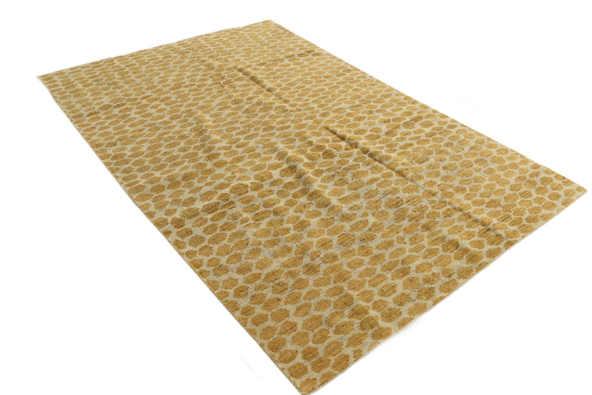 6' x 9' 1 Hand Knotted Darya Wool Rug