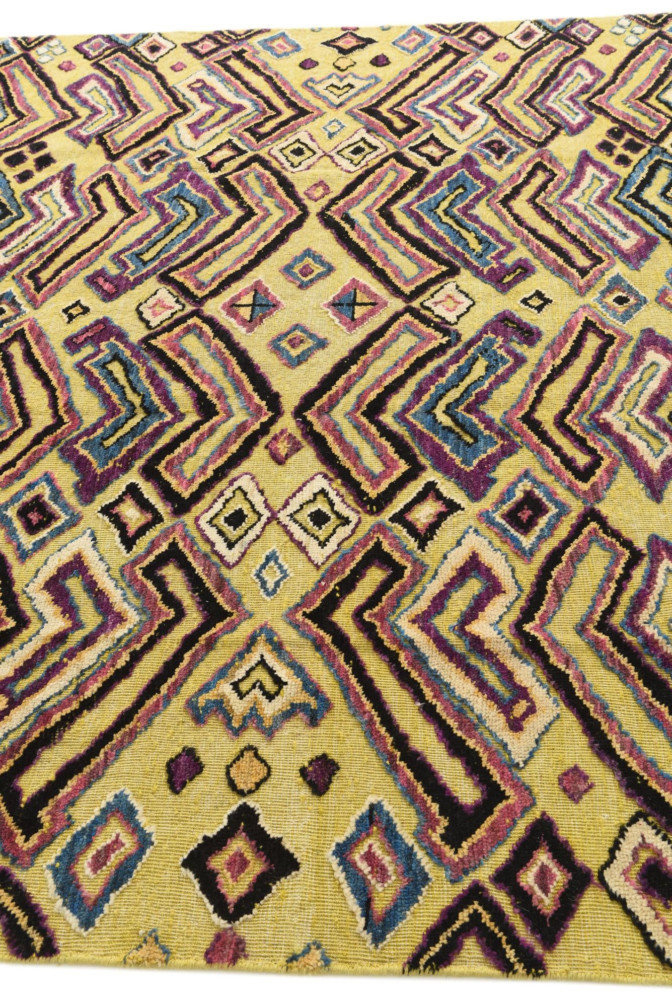 8' 1 x 10' 2 Hand Knotted Darya Wool Rug