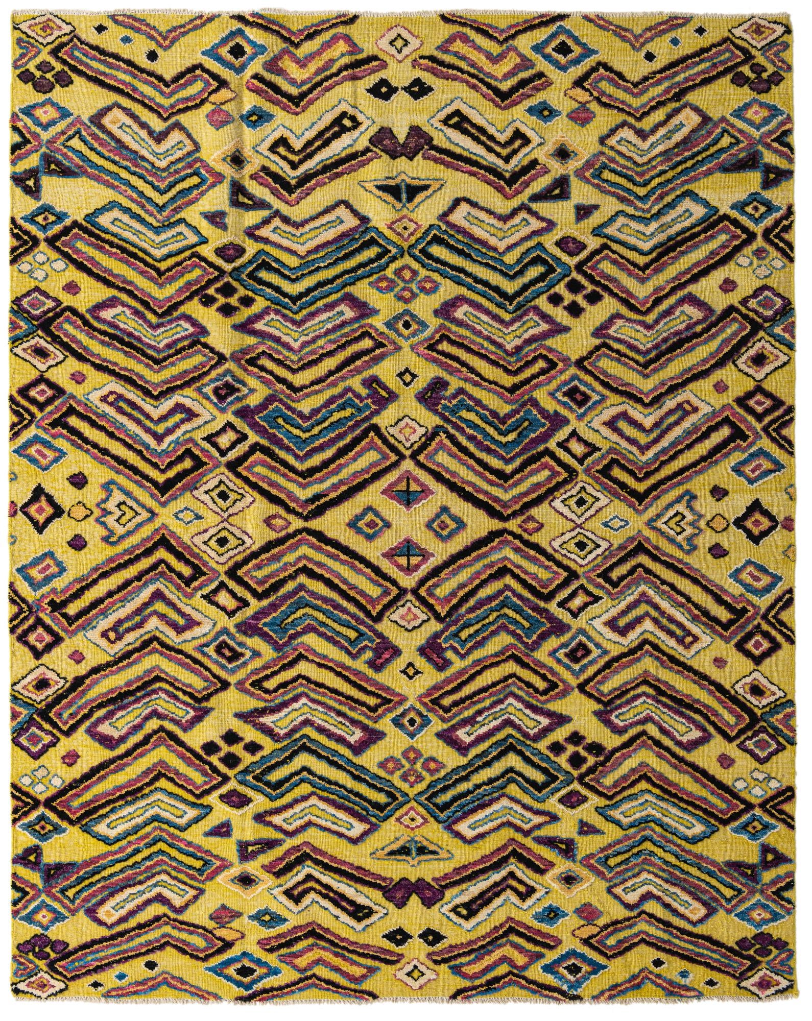 8' 1 x 10' 2 Hand Knotted Darya Wool Rug