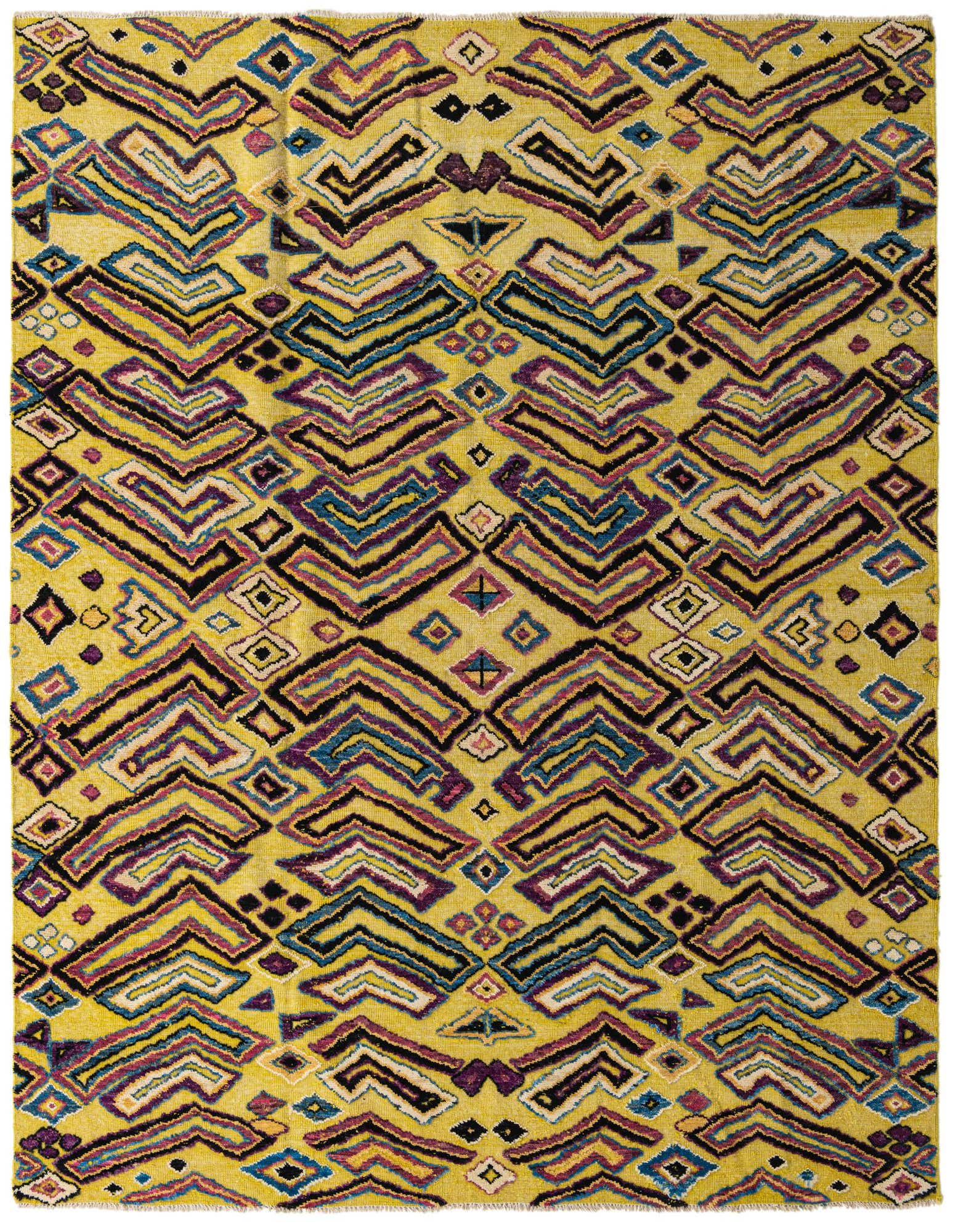 8' 1 x 10' 2 Hand Knotted Darya Wool Rug