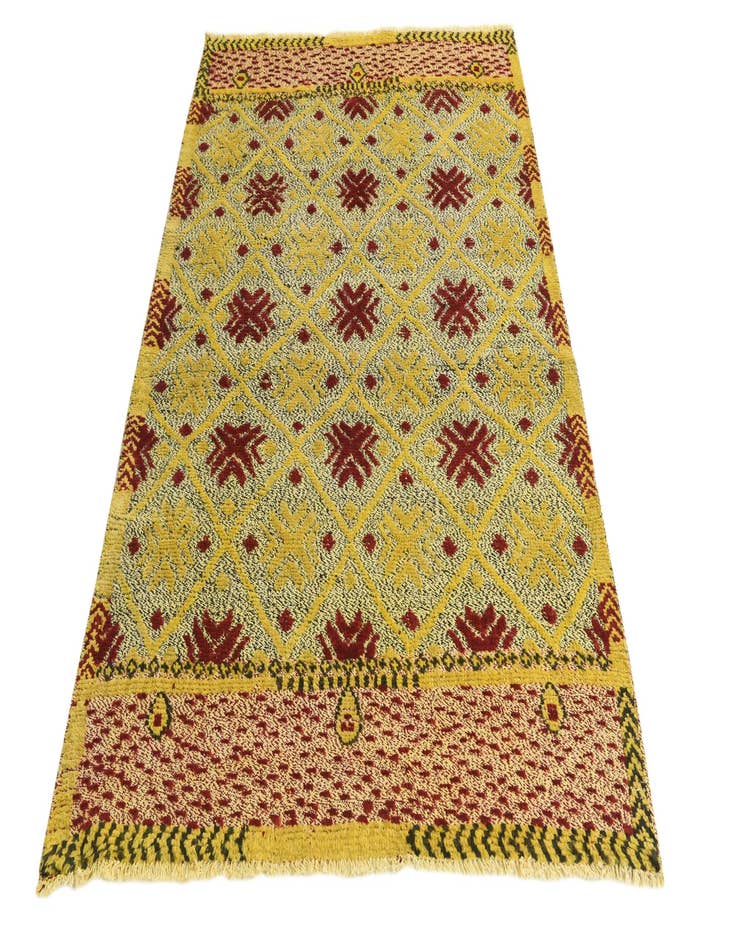 Detail image of 4' 10 x 7'  Hand Knotted Darya Wool Rug