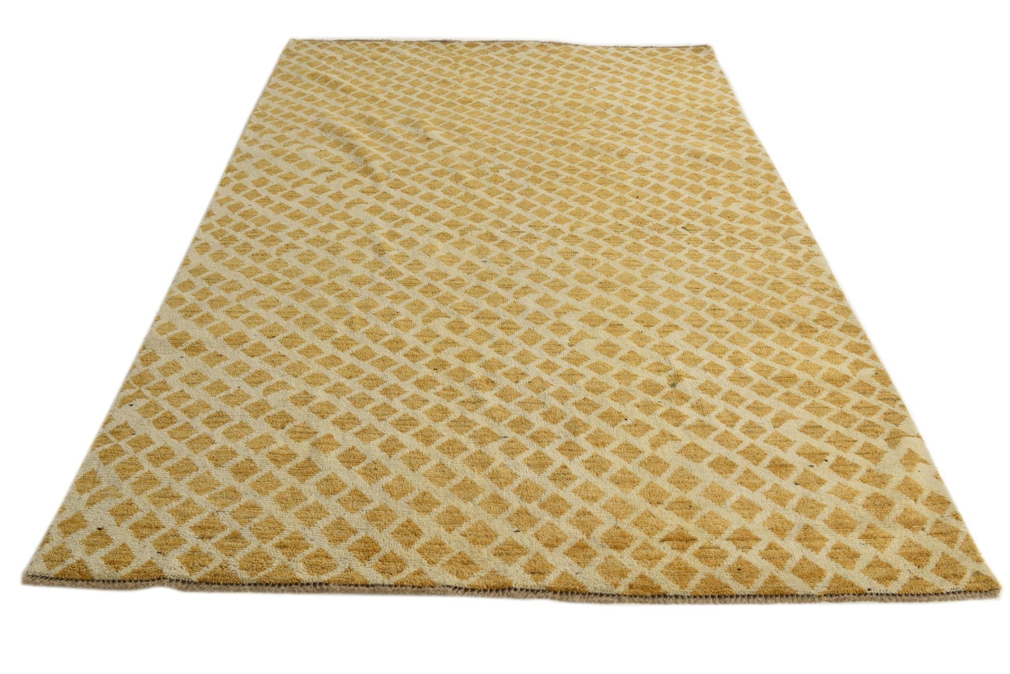 6' x 9' 1 Hand Knotted Darya Wool Rug