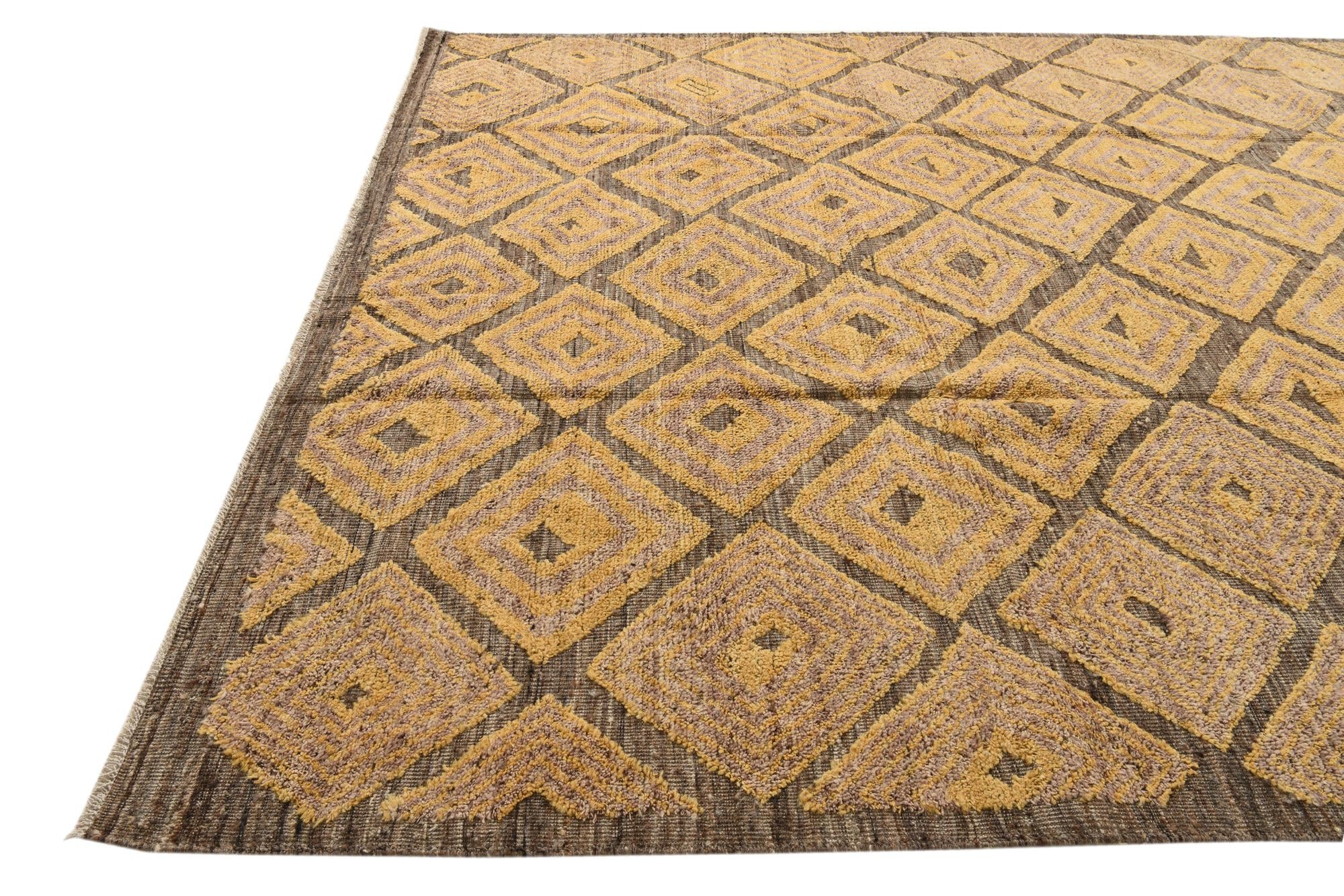 9' 2 x 12' Hand Knotted Darya Wool Rug