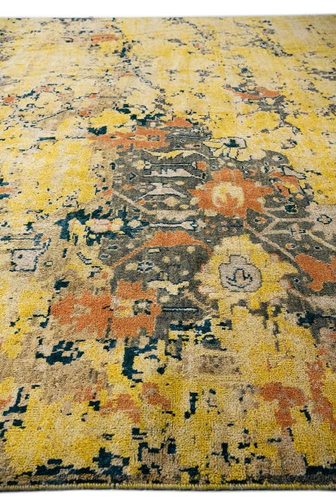 12' 7 x 15' 4 Hand Knotted Darya Wool Rug