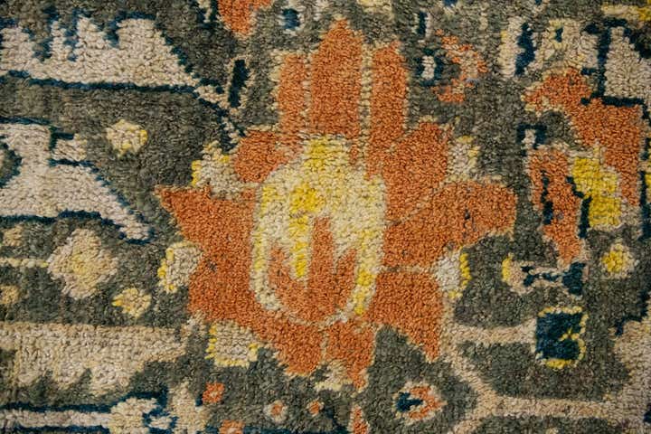 12' 7 x 15' 4 Hand Knotted Darya Wool Rug