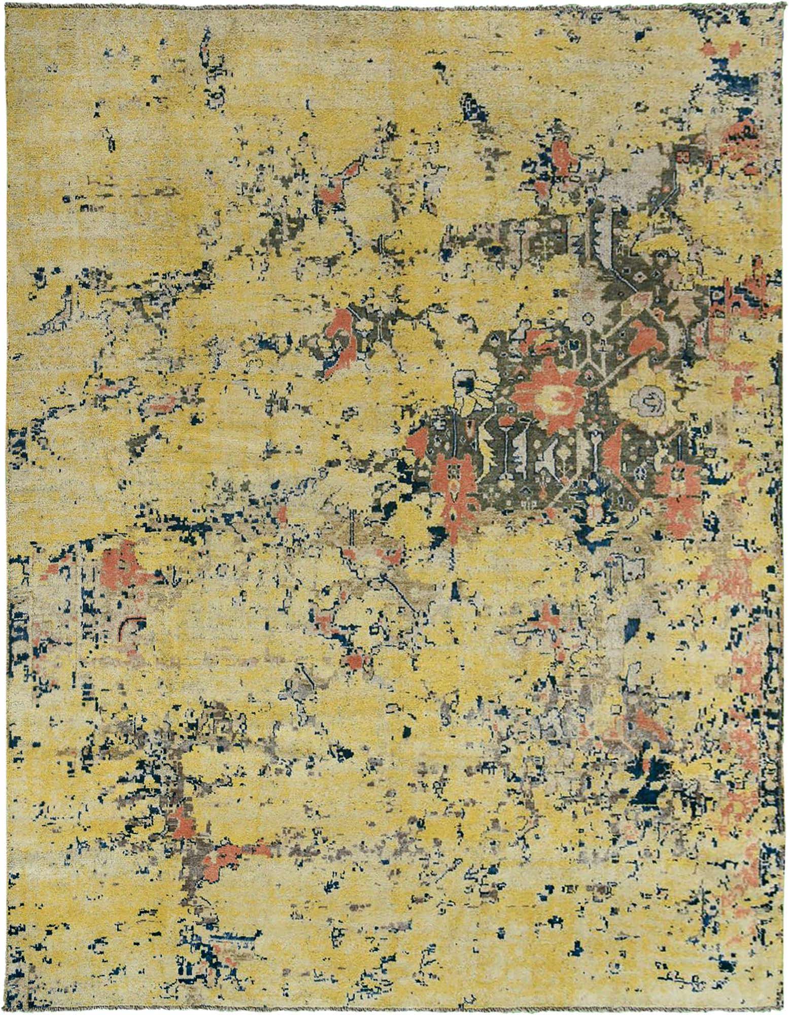 12' 7 x 15' 4 Hand Knotted Darya Wool Rug