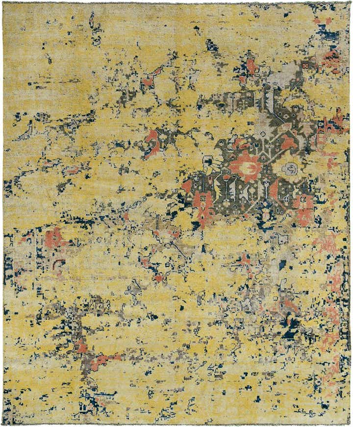 12' 7 x 15' 4 Hand Knotted Darya Wool Rug