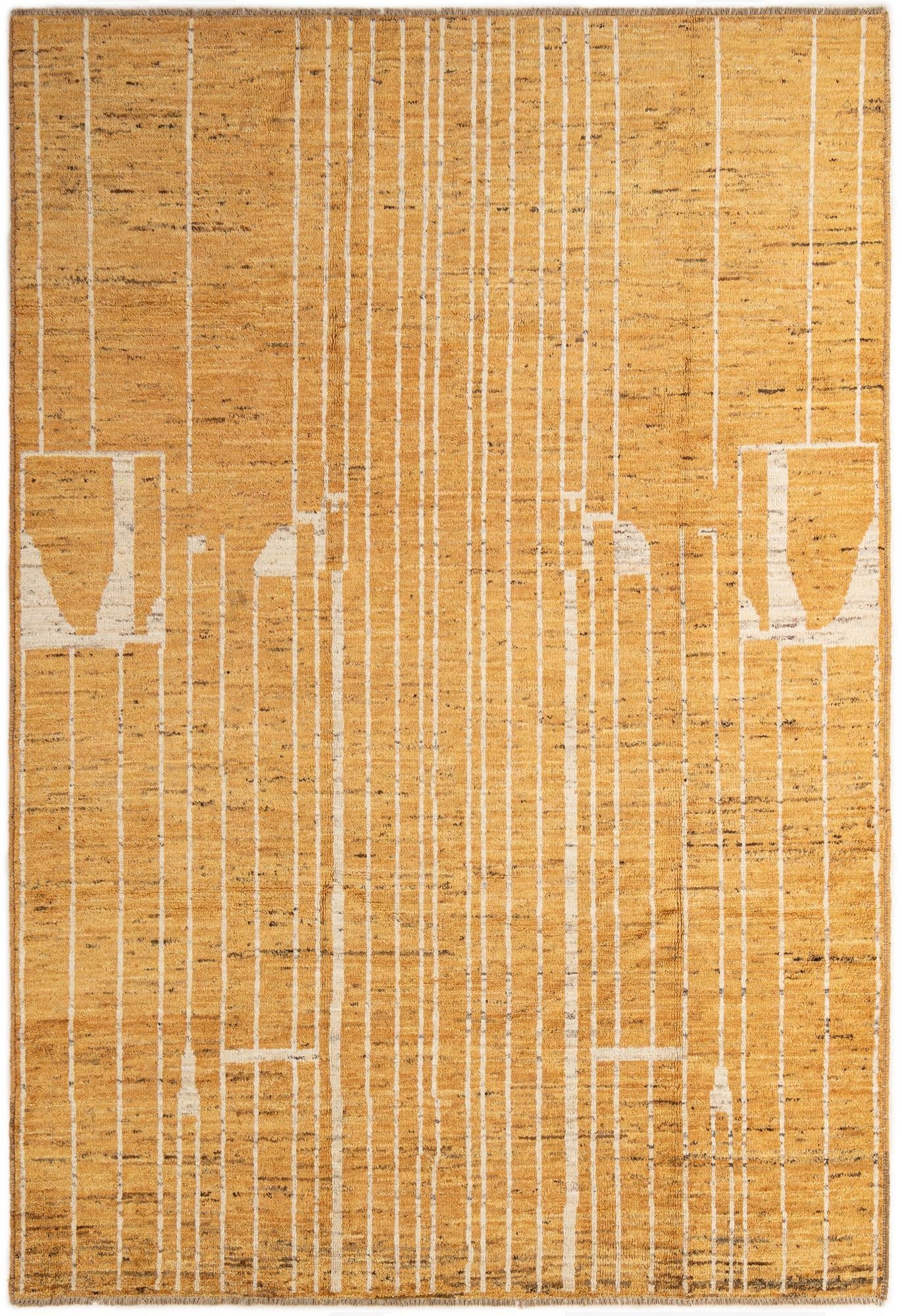 6' 8 x 9' 10  Hand Knotted Darya Wool Rug