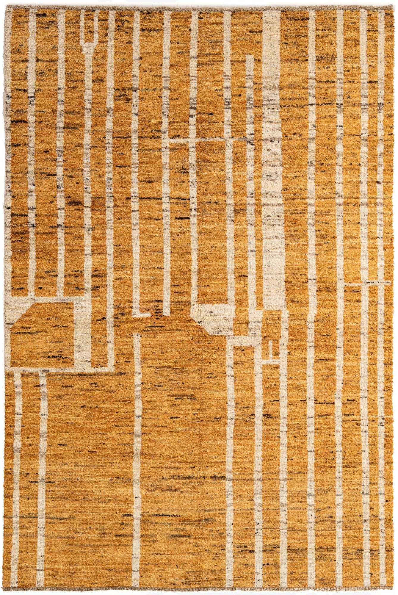 4' 11 x 7' 9  Hand Knotted Darya Wool Rug