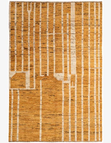 4' 11 x 7' 9 Hand Knotted Darya Wool Rug