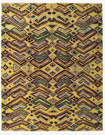 8' 1 x 10' 2 Hand Knotted Darya Wool Rug