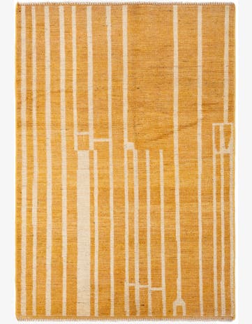 4' 3 x 6' Hand Knotted Darya Wool Rug