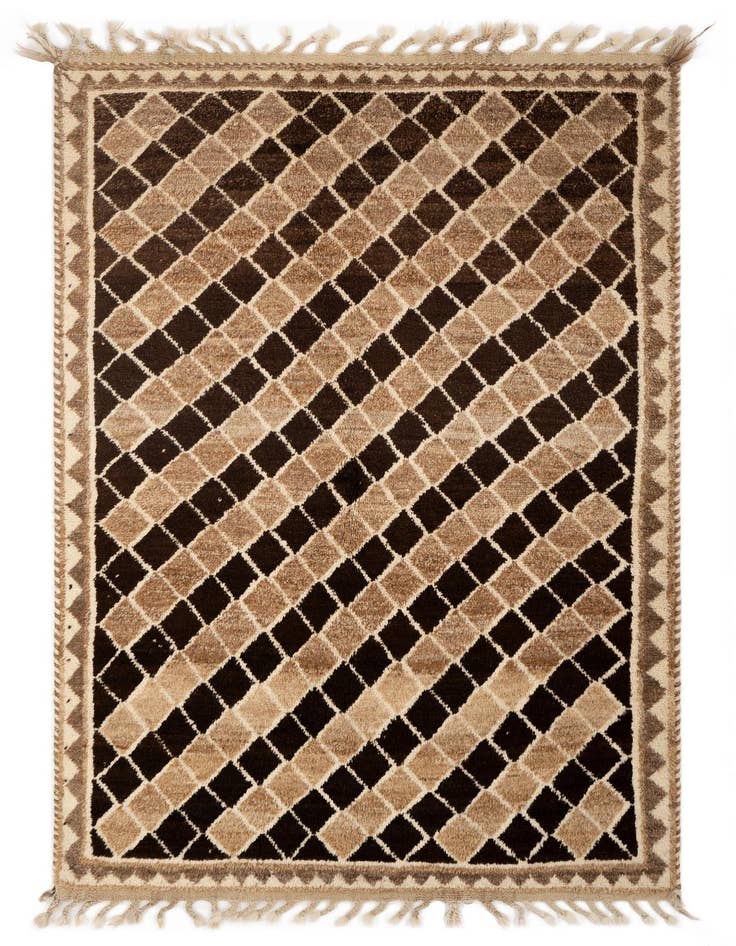 Detail image of 3' 10 x 6' 2 Gabbeh Wool Rug