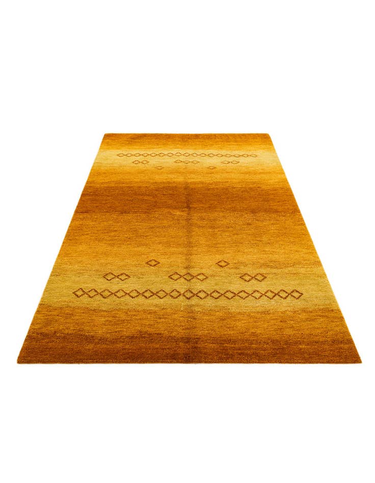 Detail image of 4' 8 x 6' 7  Hand Knotted Gabbeh Wool Rug