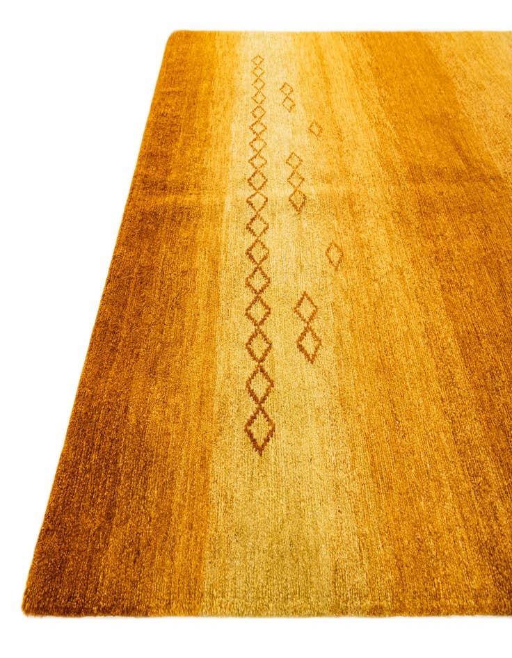 Detail image of 4' 8 x 6' 7  Hand Knotted Gabbeh Wool Rug